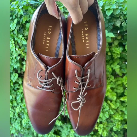 Ted Baker London Watele Leather Derby in Tan SZ 11.5 - Picture 2 of 10